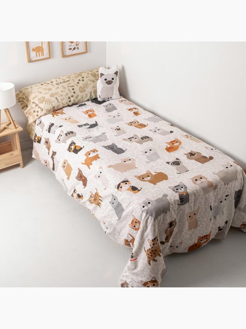 Set copripiumino 2 pezzi Cats "Happyfriday" - Kiabi Set copripiumino 2 pezzi Cats "Happyfriday" - Kiabi