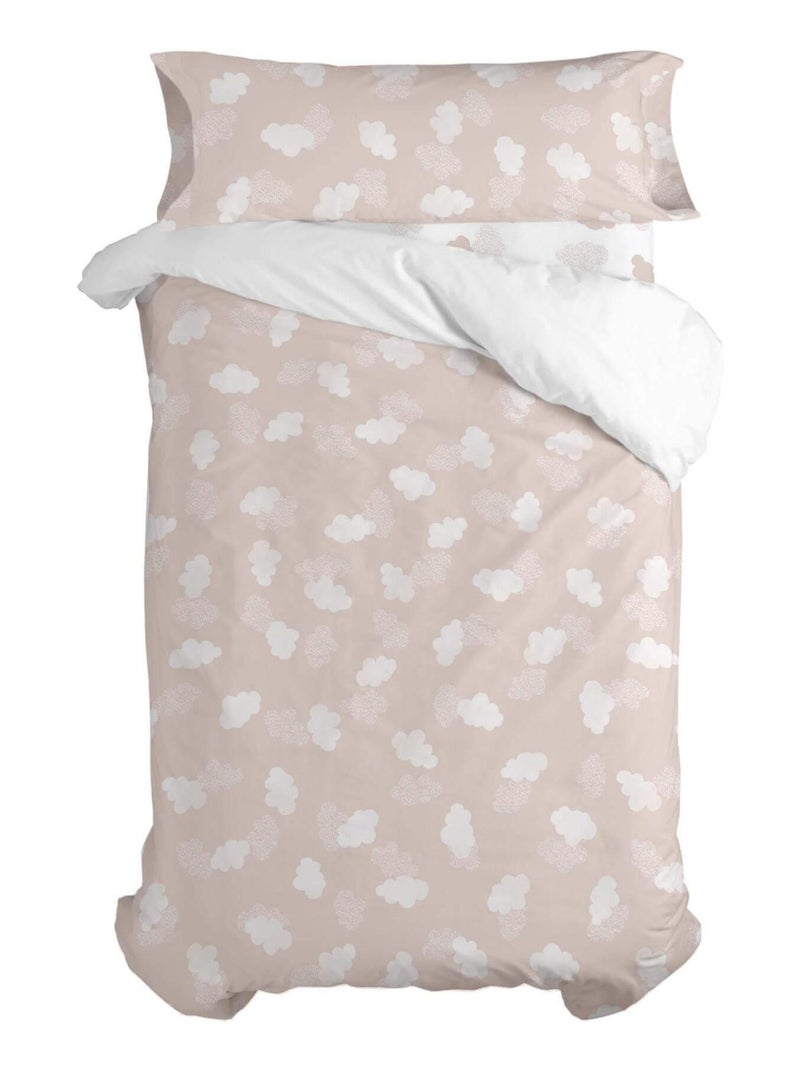 Set copripiumino 2 pezzi Clouds "Happyfriday" Rosa - Kiabi