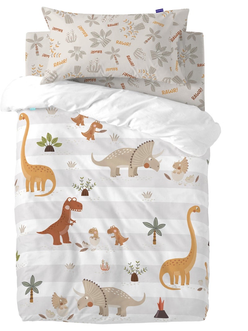 Set copripiumino 2 pezzi Dino family "Happyfriday" Multicolore - Kiabi