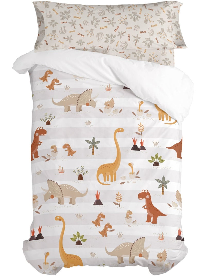 Set copripiumino 2 pezzi Dino family "Happyfriday" Multicolore - Kiabi