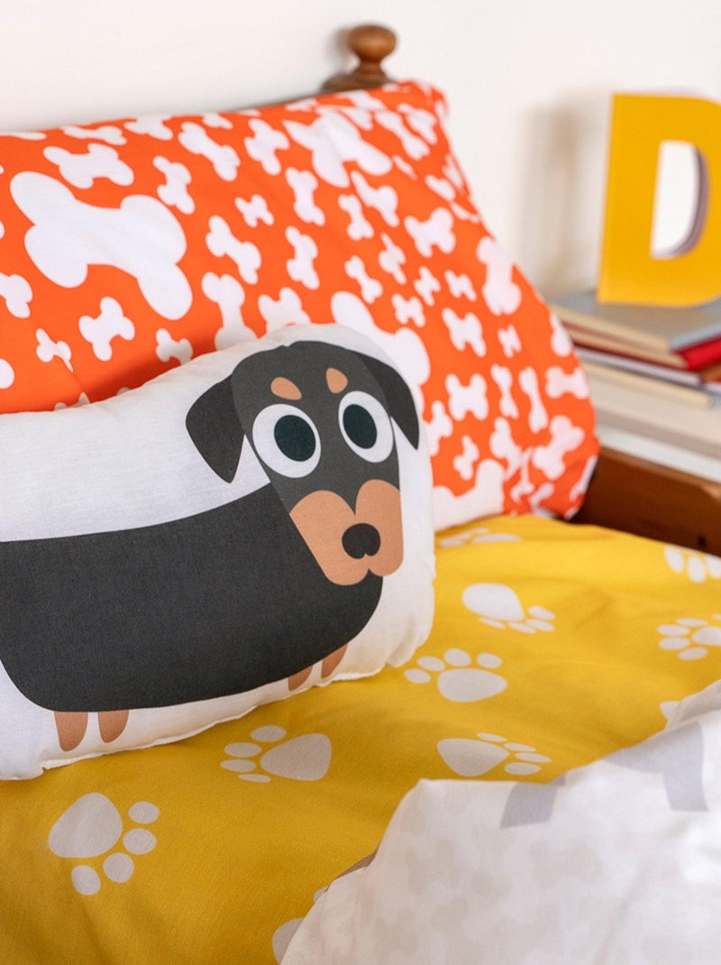 Set copripiumino 2 pezzi Dogs "Happyfriday" Grigio marrone - Kiabi