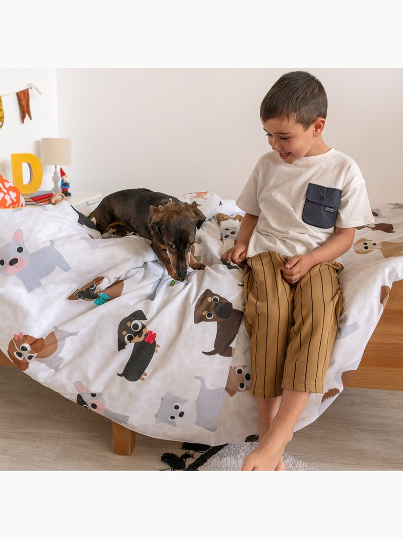 Set copripiumino 2 pezzi Dogs "Happyfriday" Multicolore - Kiabi