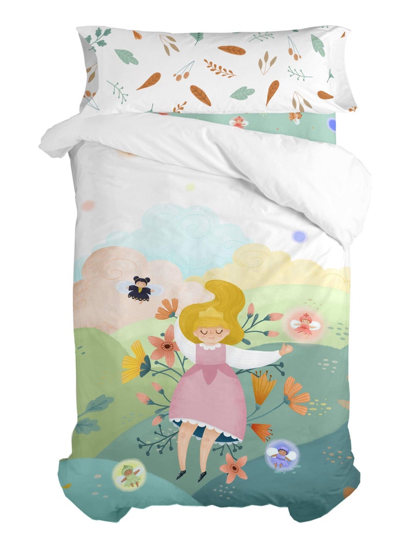 Set copripiumino 2 pezzi Dreaming "Happyfriday" Bianco - Kiabi