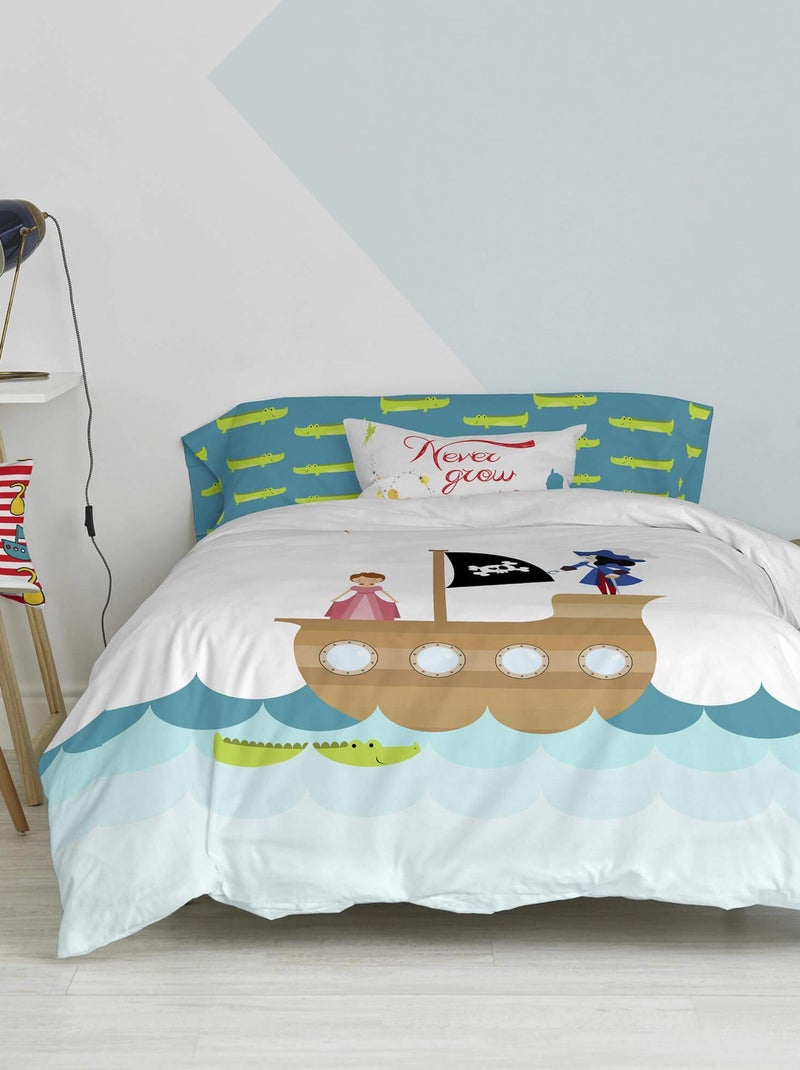 Set copripiumino 2 pezzi Flying boy "Happyfriday" Bianco - Kiabi