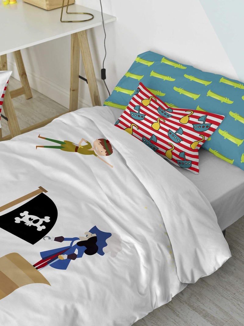 Set copripiumino 2 pezzi Flying boy "Happyfriday" Bianco - Kiabi
