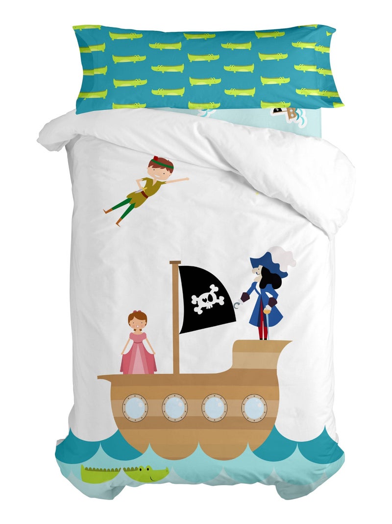 Set copripiumino 2 pezzi Flying boy "Happyfriday" Bianco - Kiabi
