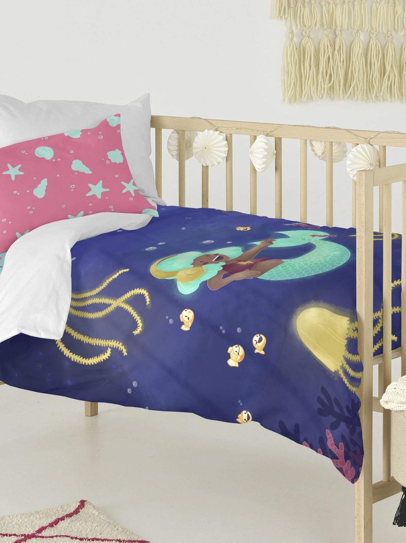 Set copripiumino 2 pezzi Happy mermaid "Happyfriday" Bianco - Kiabi