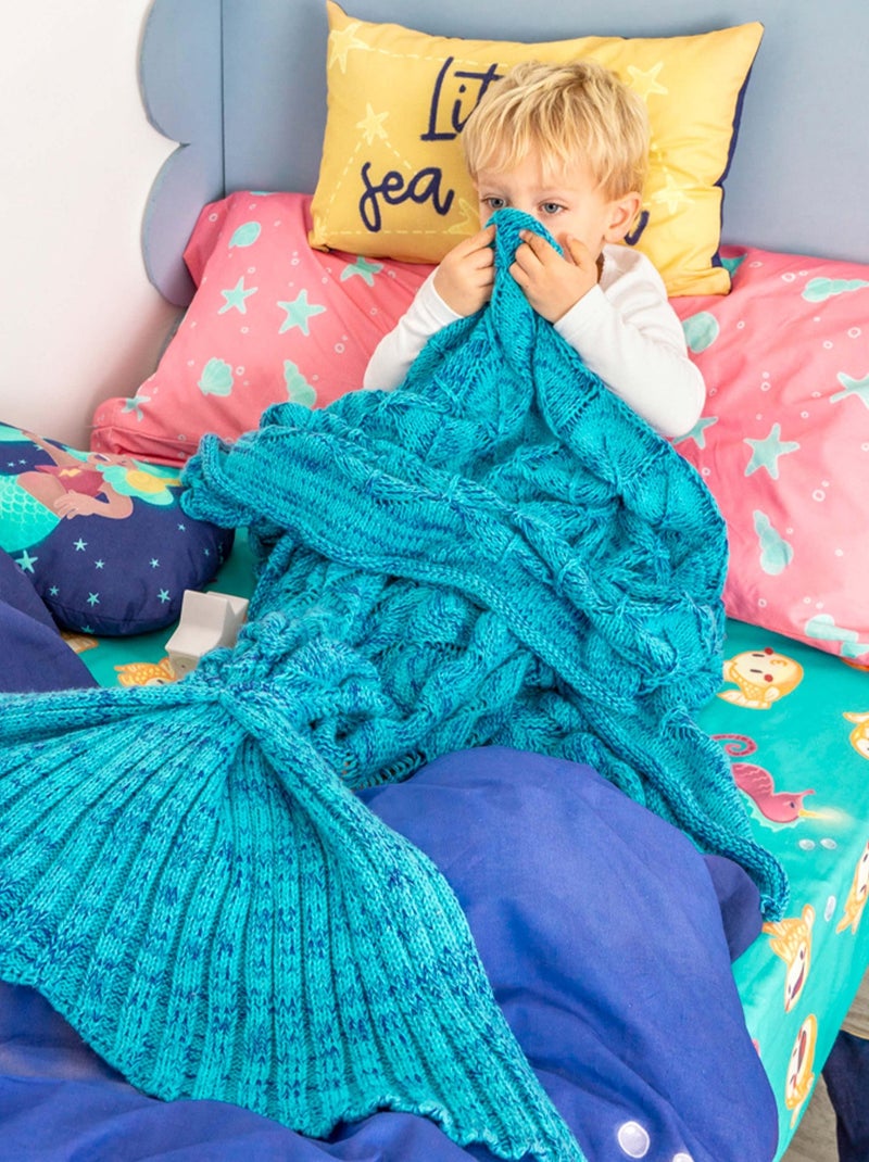 Set copripiumino 2 pezzi Happy mermaid "Happyfriday" Bianco - Kiabi