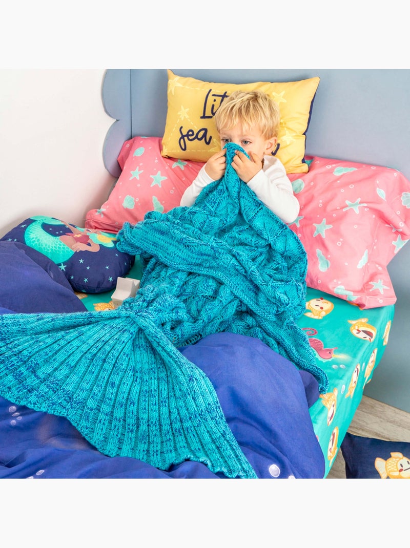 Set copripiumino 2 pezzi Happy mermaid "Happyfriday" Multicolore - Kiabi