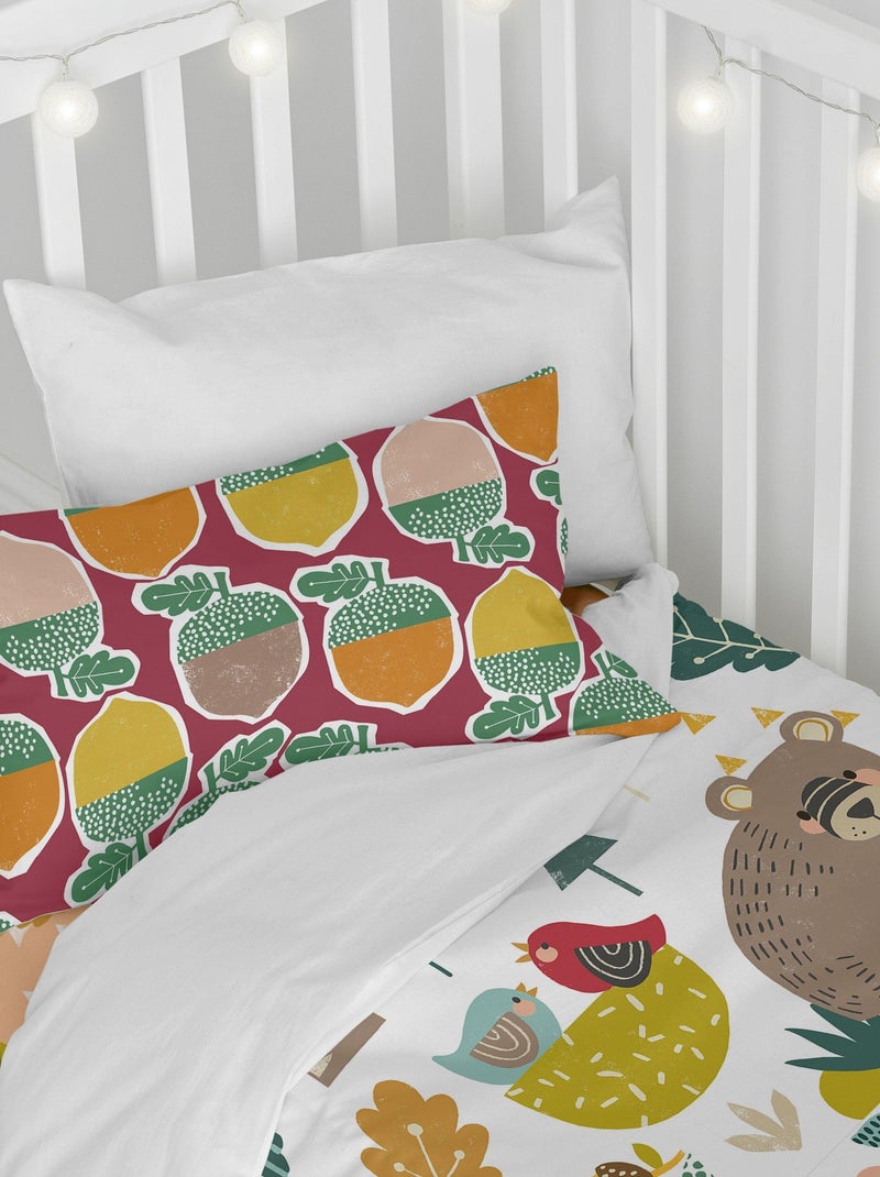 Set copripiumino 2 pezzi Harvestwood "Happyfriday" Bianco Giallo - Kiabi