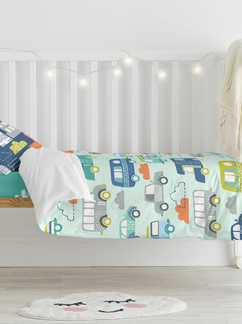 Set copripiumino 2 pezzi Holidays "Happyfriday" Blu Giallo - Kiabi