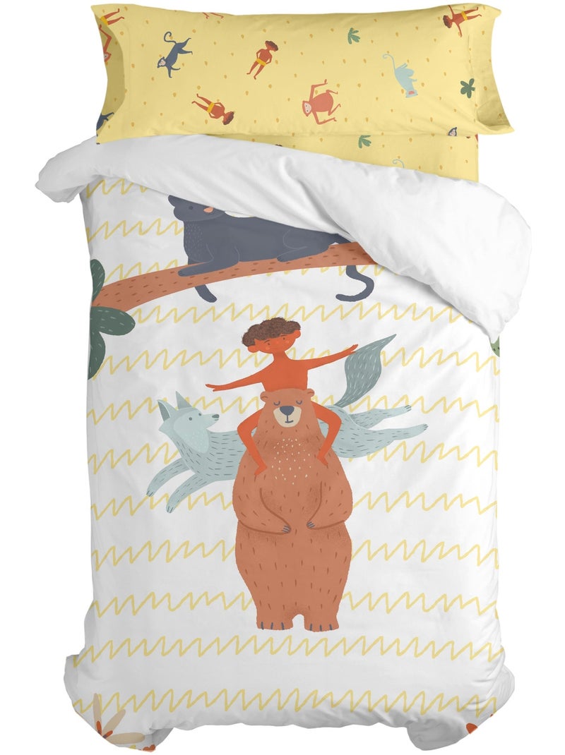Set copripiumino 2 pezzi Jungle life "Happyfriday" Multicolore - Kiabi