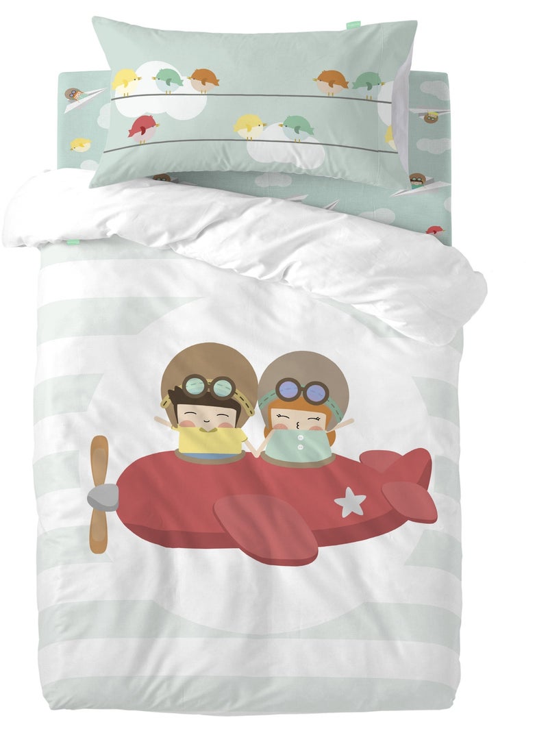 Set copripiumino 2 pezzi Learning to fly "Happyfriday" Multicolore - Kiabi