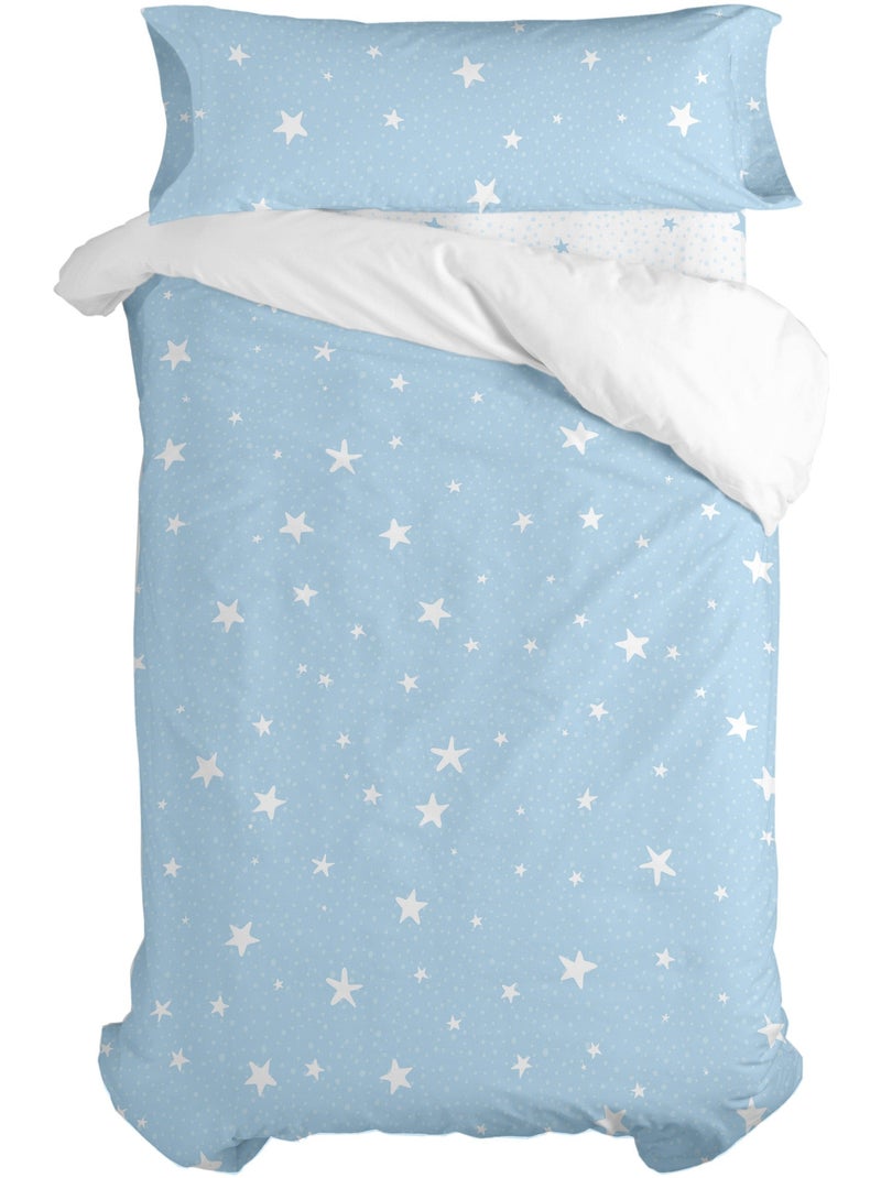 Set copripiumino 2 pezzi Little star "Happyfriday" Blu - Kiabi