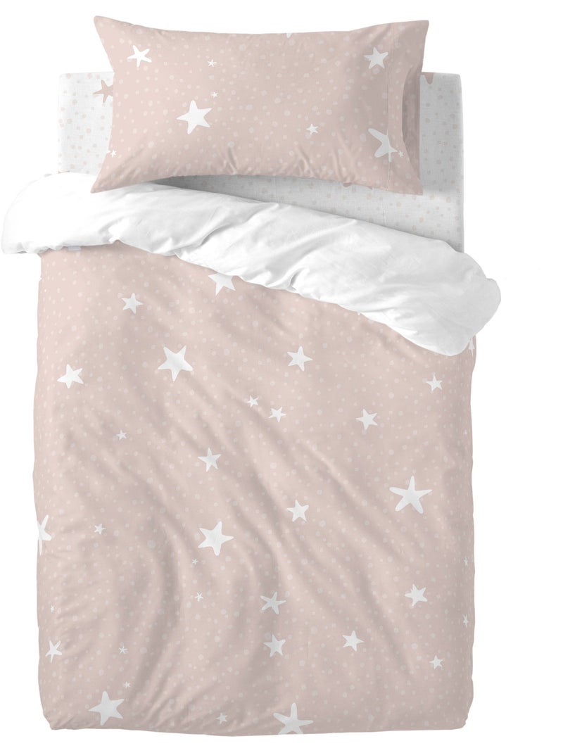 Set copripiumino 2 pezzi Little star "Happyfriday" Rosa - Kiabi