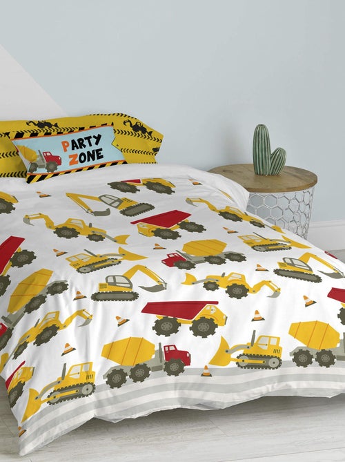 Set copripiumino 2 pezzi Machinery "Happyfriday" - Kiabi