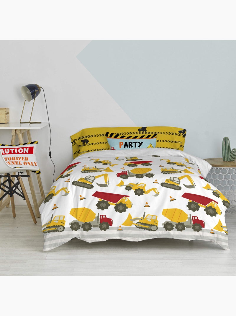 Set copripiumino 2 pezzi Machinery "Happyfriday" Multicolore - Kiabi