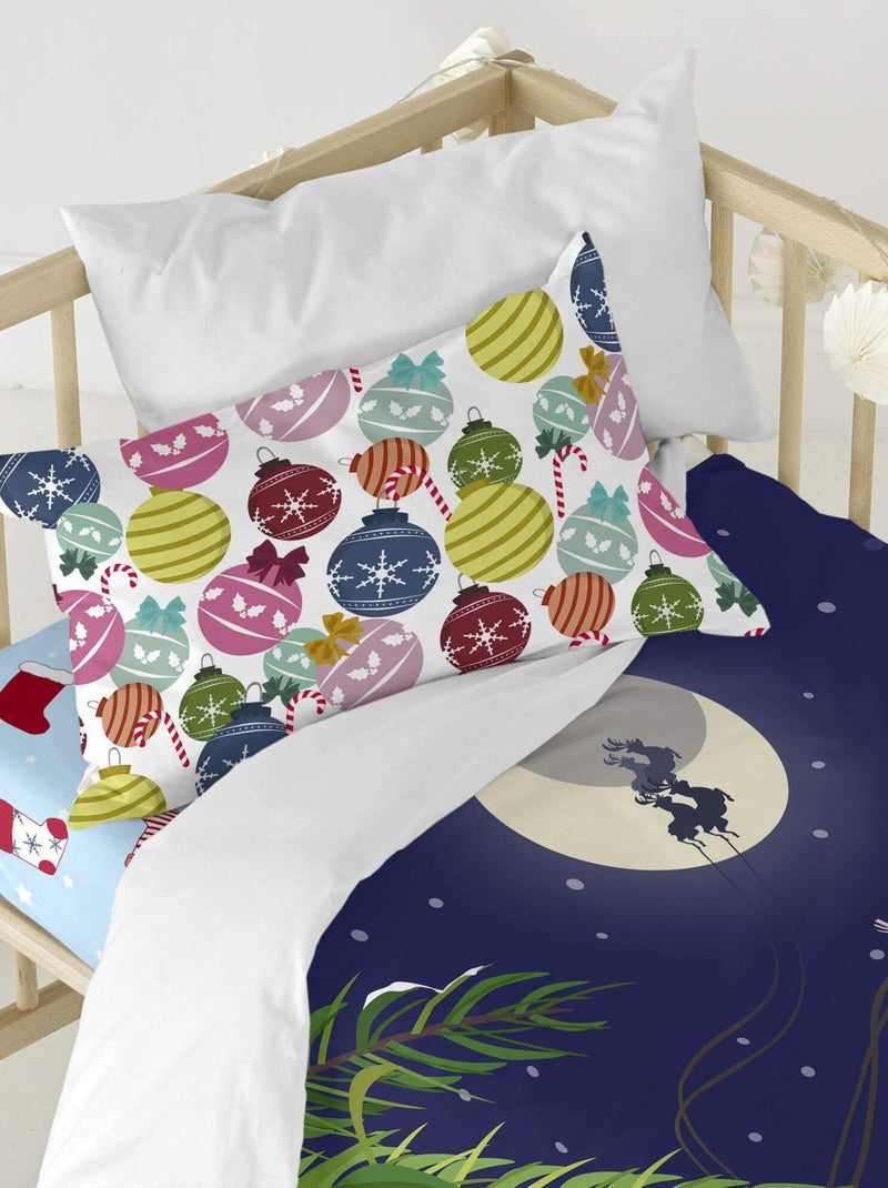 Set copripiumino 2 pezzi Merry christmas "Happyfriday" Blu Rosso - Kiabi