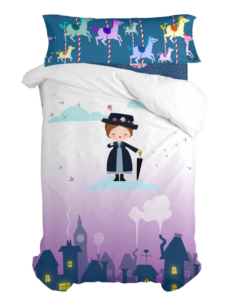 Set copripiumino 2 pezzi Nanny "Happyfriday" Bianco - Kiabi