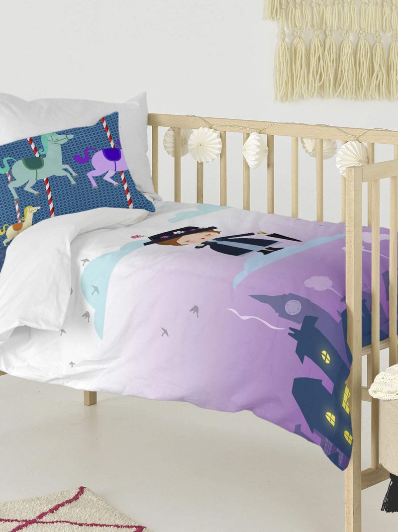 Set copripiumino 2 pezzi Nanny "Happyfriday" Blu Viola - Kiabi