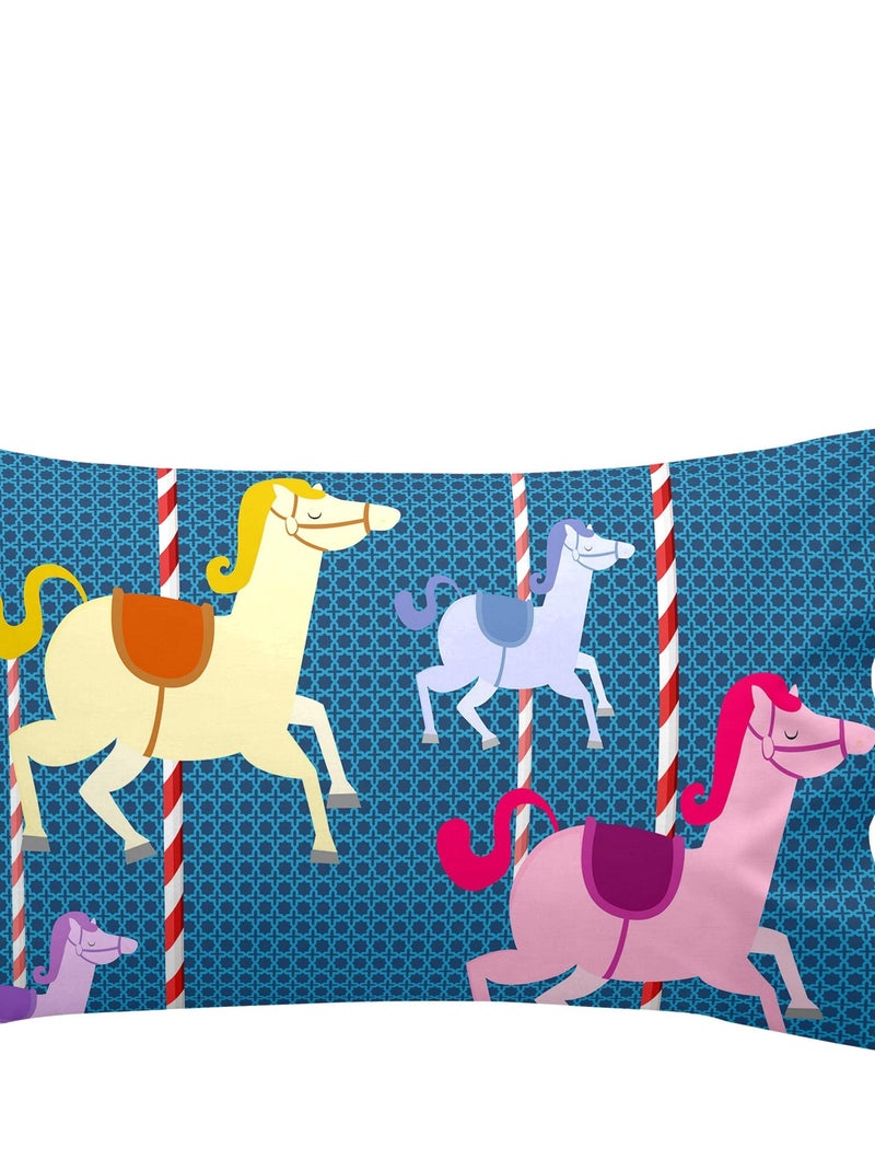 Set copripiumino 2 pezzi Nanny "Happyfriday" Blu Viola - Kiabi