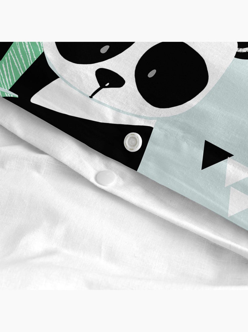 Set copripiumino 2 pezzi Panda garden blue "Happyfriday" Blu - Kiabi