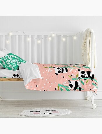 Set copripiumino 2 pezzi Panda garden "Happyfriday