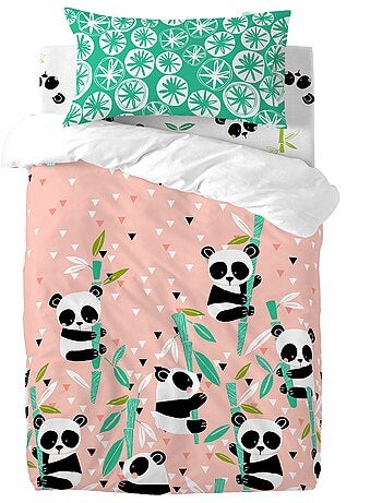 Set copripiumino 2 pezzi Panda garden "Happyfriday