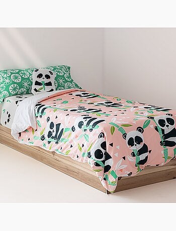Set copripiumino 2 pezzi Panda garden "Happyfriday