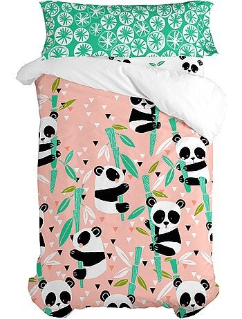 Set copripiumino 2 pezzi Panda garden "Happyfriday