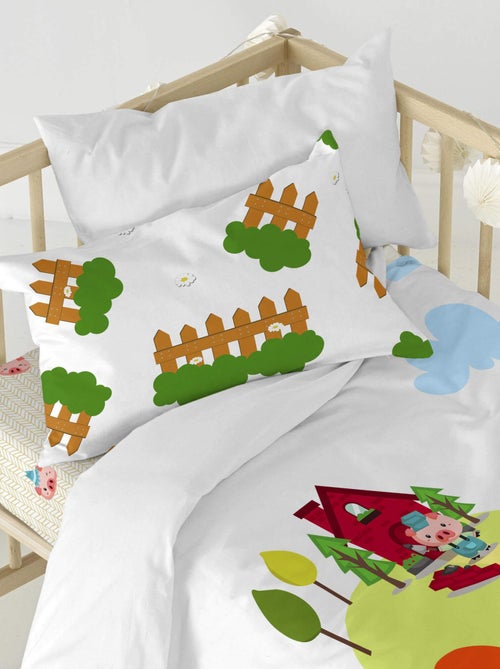 Set copripiumino 2 pezzi Piggys "Happyfriday" - Kiabi