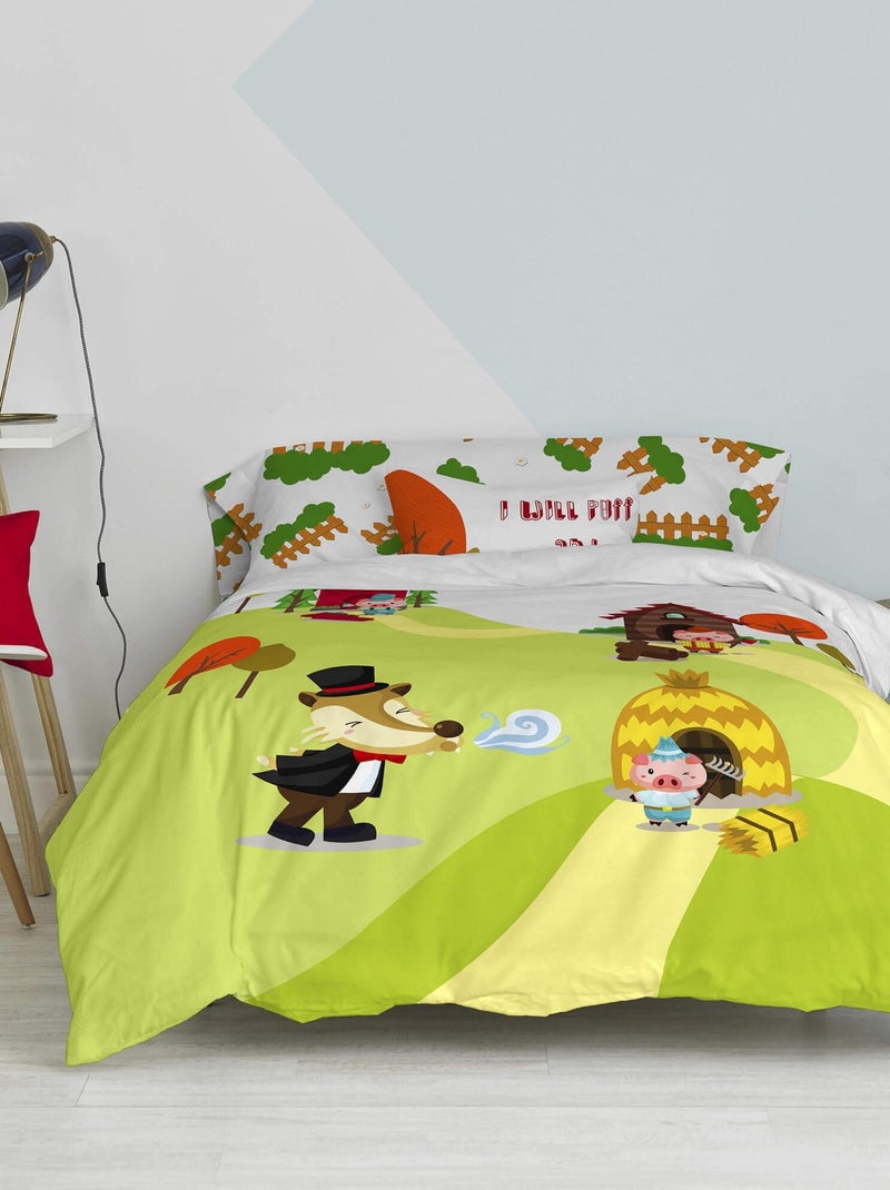 Set copripiumino 2 pezzi Piggys "Happyfriday" Giallo - Kiabi