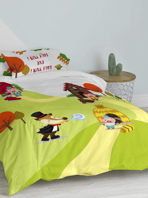 Set copripiumino 2 pezzi Piggys "Happyfriday" - Kiabi