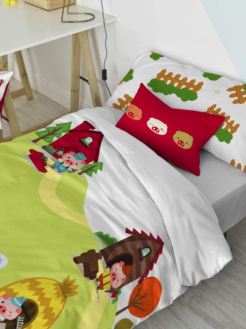 Set copripiumino 2 pezzi Piggys "Happyfriday" Giallo - Kiabi