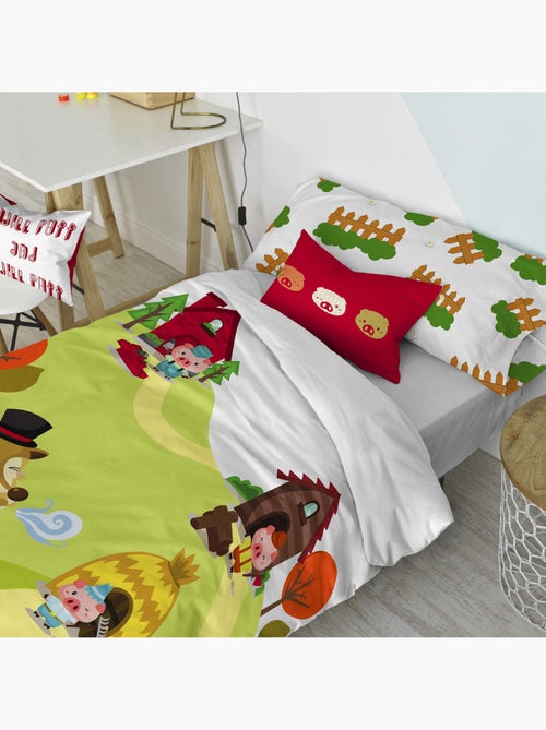 Set copripiumino 2 pezzi Piggys "Happyfriday" - Kiabi