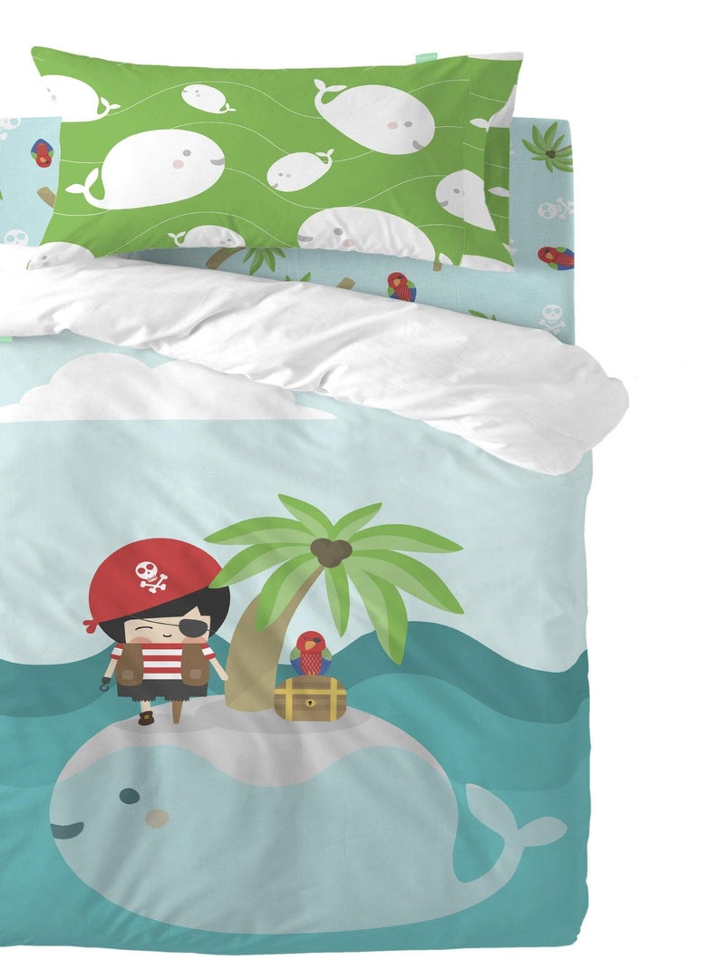 Set copripiumino 2 pezzi Pirata "Happyfriday" Multicolore - Kiabi