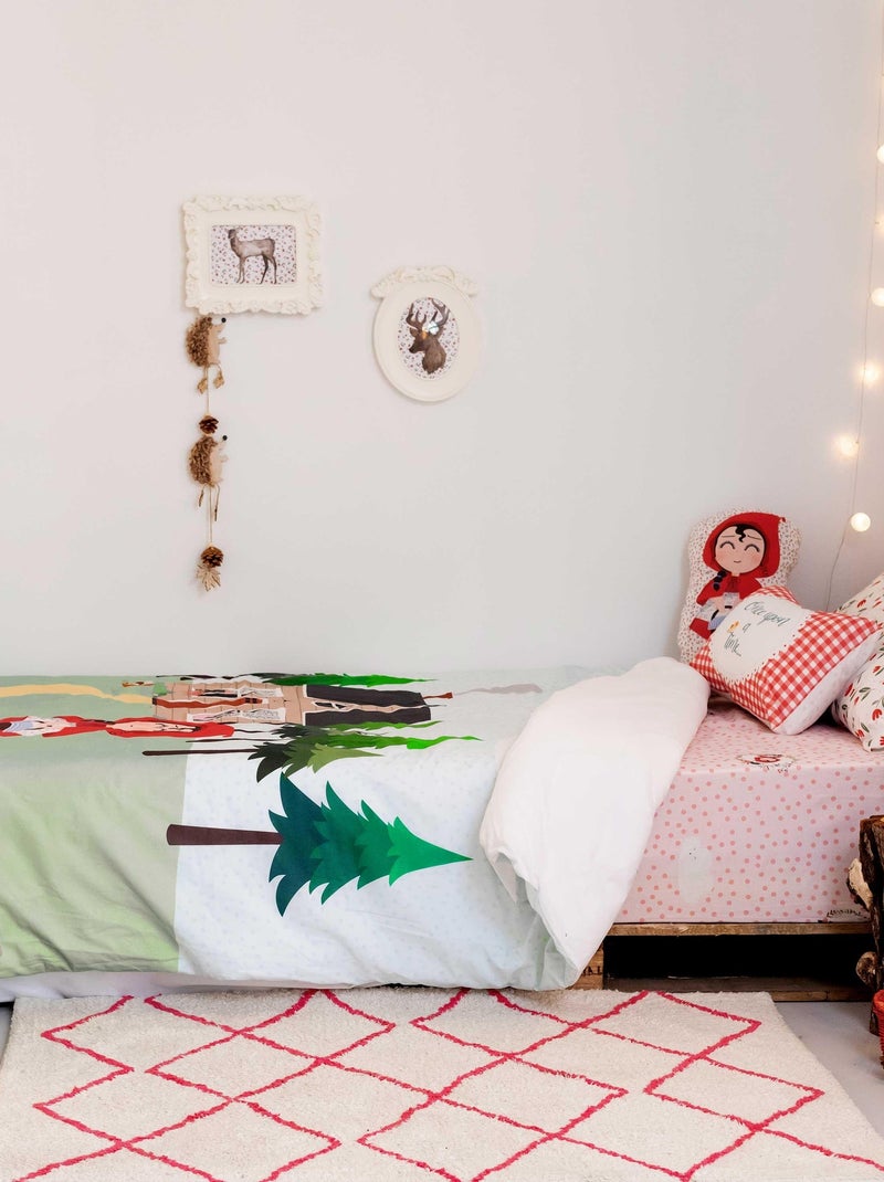 Set copripiumino 2 pezzi Red riding hood "Happyfriday" Bianco - Kiabi