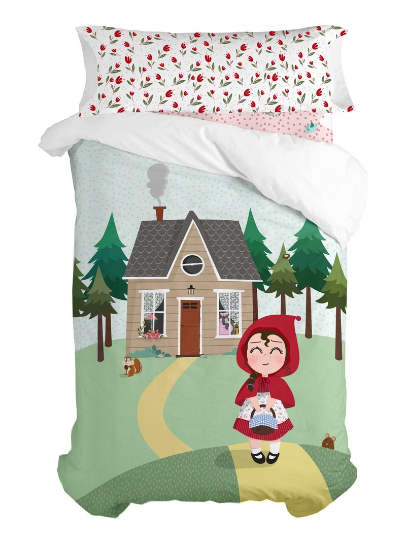 Set copripiumino 2 pezzi Red riding hood "Happyfriday" Bianco - Kiabi