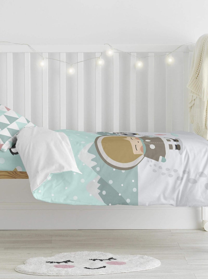 Set copripiumino 2 pezzi Skymo day "Happyfriday" Bianco - Kiabi