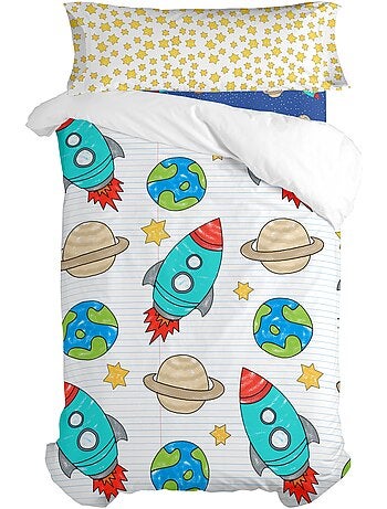 Set copripiumino 2 pezzi Space rocket "Happyfriday