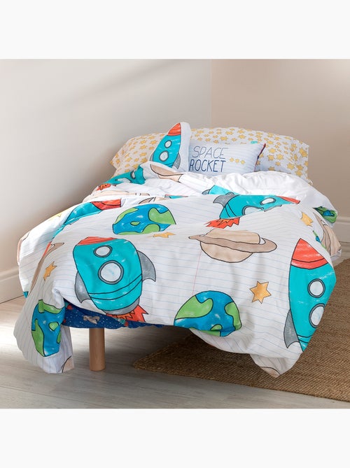 Set copripiumino 2 pezzi Space rocket "Happyfriday" - Kiabi Set copripiumino 2 pezzi Space rocket "Happyfriday" - Kiabi