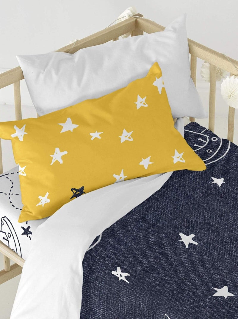 Set copripiumino 2 pezzi Starspace "Happyfriday" Blu Giallo - Kiabi