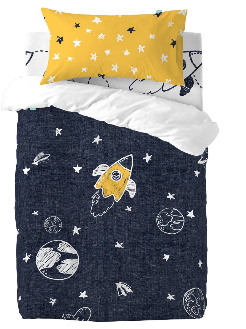 Set copripiumino 2 pezzi Starspace "Happyfriday" Multicolore - Kiabi