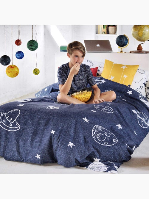 Set copripiumino 2 pezzi Starspace "Happyfriday" - Kiabi Set copripiumino 2 pezzi Starspace "Happyfriday" - Kiabi