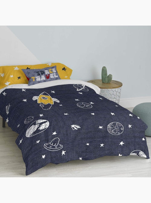 Set copripiumino 2 pezzi Starspace "Happyfriday" - Kiabi Set copripiumino 2 pezzi Starspace "Happyfriday" - Kiabi