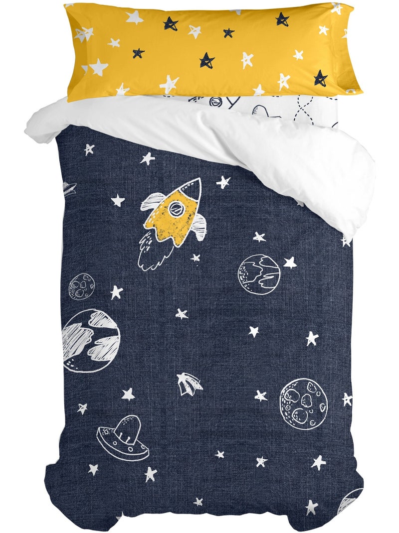 Set copripiumino 2 pezzi Starspace "Happyfriday" Multicolore - Kiabi