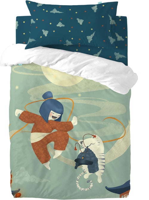 Set copripiumino 2 pezzi The warrior "Happyfriday" - Kiabi Set copripiumino 2 pezzi The warrior "Happyfriday" - Kiabi