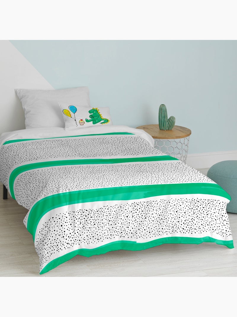 Set copripiumino 2 pezzi Topping "Happyfriday" Bianco - Kiabi