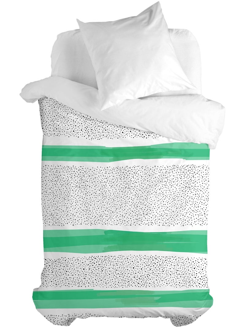 Set copripiumino 2 pezzi Topping "Happyfriday" Bianco - Kiabi