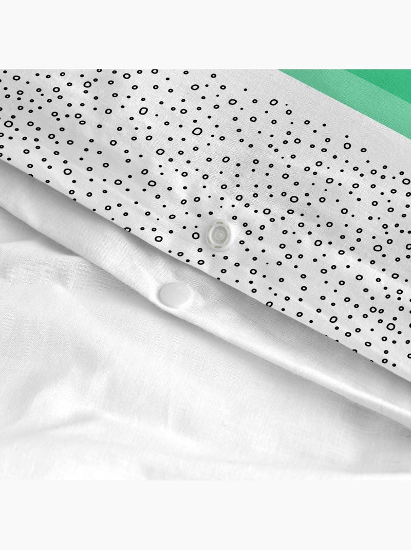 Set copripiumino 2 pezzi Topping "Happyfriday" Bianco - Kiabi